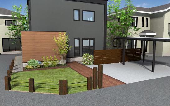🚚箕面市戸建現場　テラス材納品決定🚚