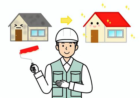 👷堺市M様邸　外壁・屋根塗装工事👷